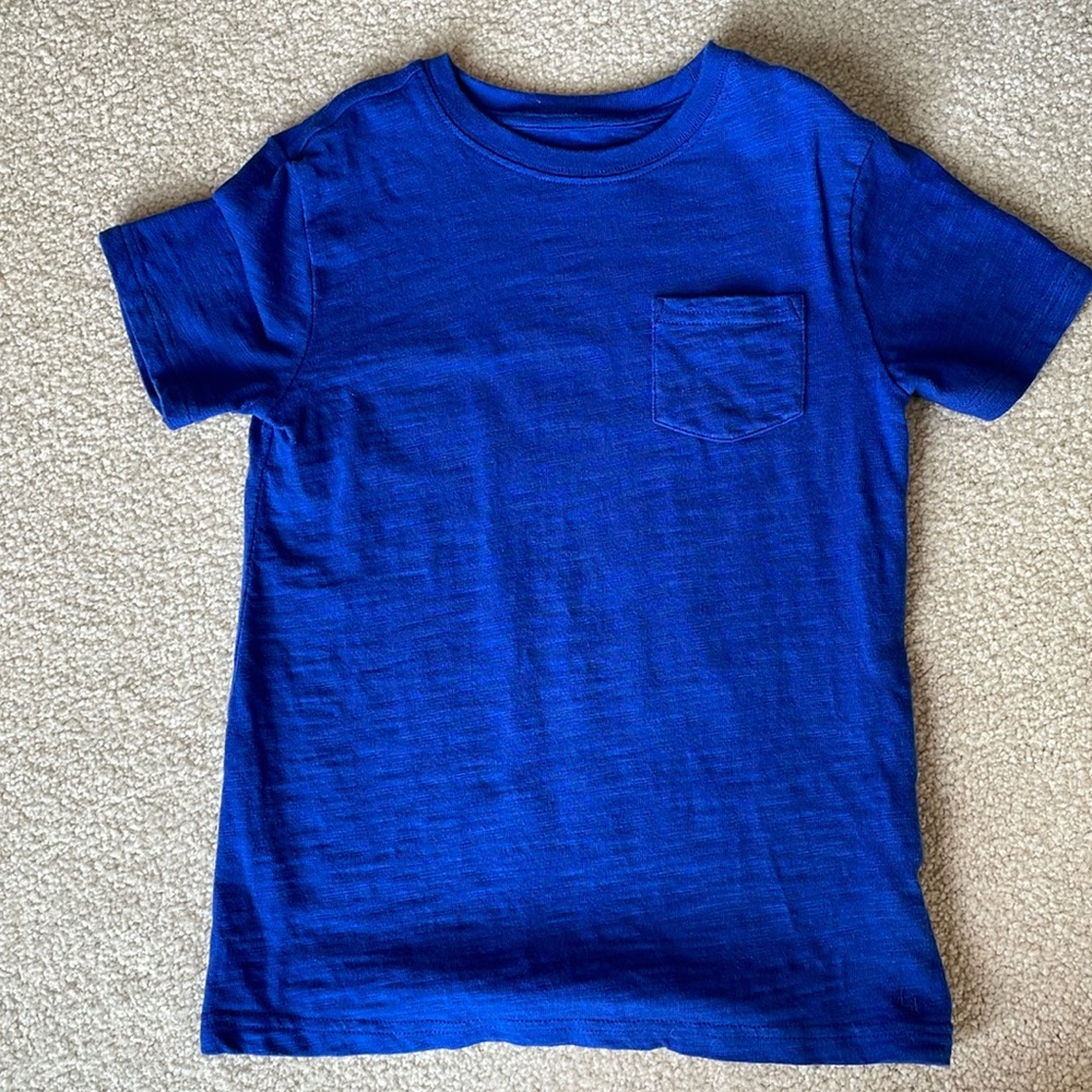 Janie and Jack boys size 7 royal blue tee.